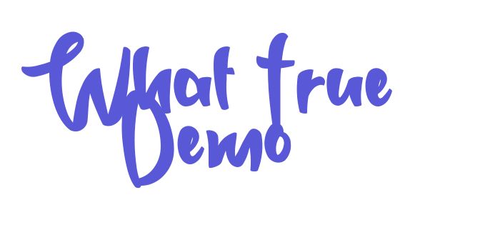 What True Demo Font Download