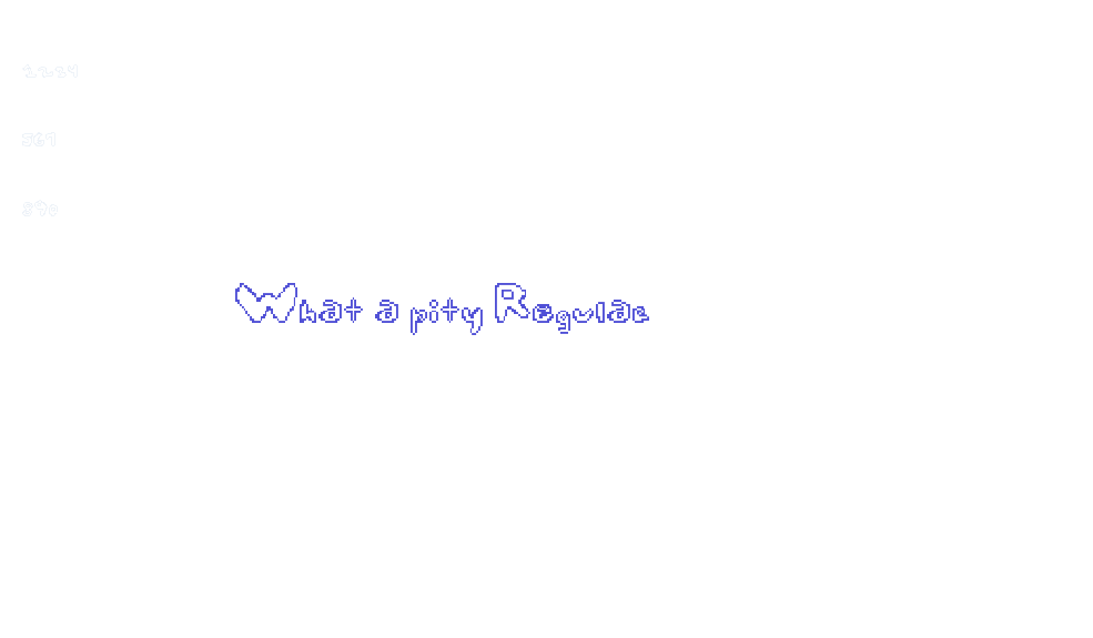 What a pity Regular-font-download