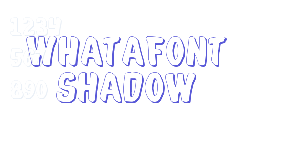 Whatafont Shadow font free