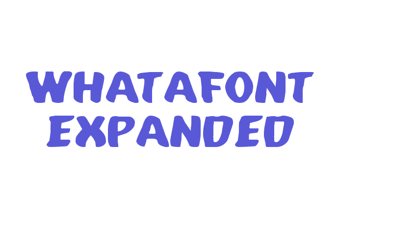 Whatafont Expanded Font Download