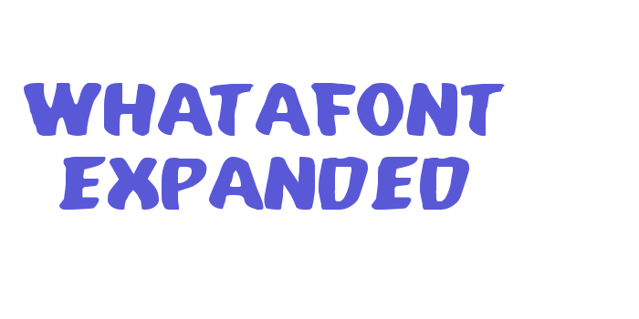 Whatafont Expanded Font Download