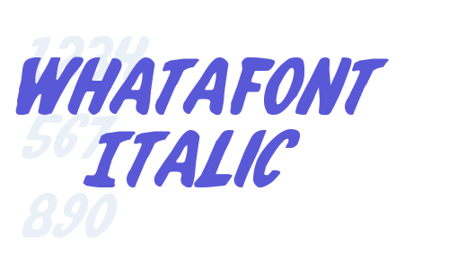 Whatafont Italic Font Download