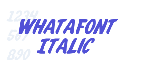 Whatafont Italic-font-download