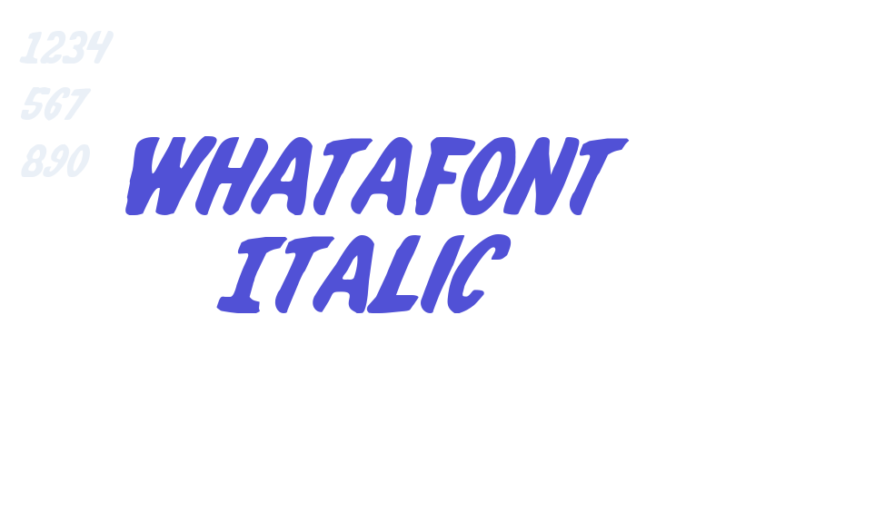 Whatafont Italic-font-download