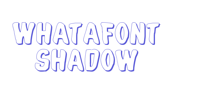 Whatafont Shadow Font