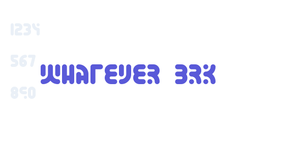 Whatever BRK font free