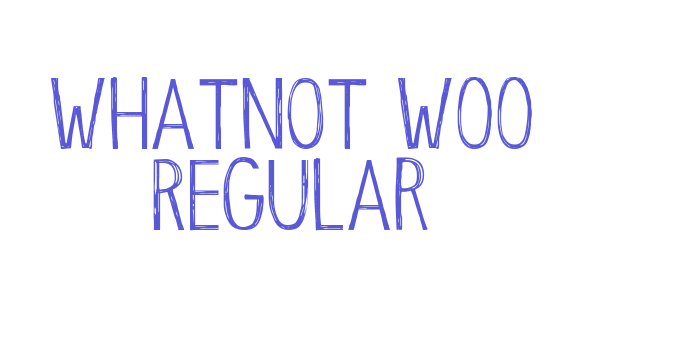 Whatnot W00 Regular Font Download