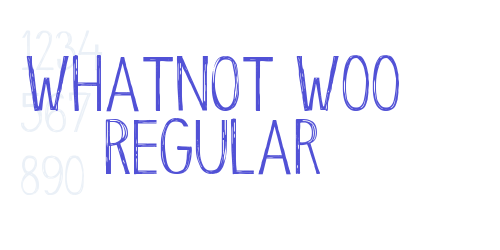 Whatnot W00 Regular-font-download