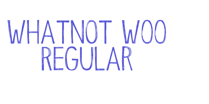 Whatnot W00 Regular Font