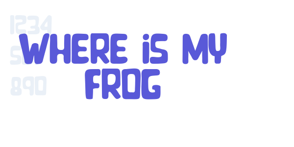 Where is my Frog font