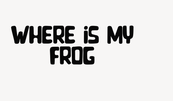 Where is my Frog Font