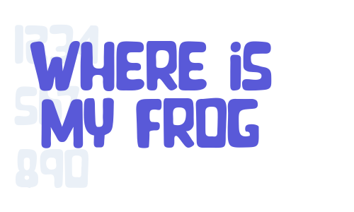 Where is my Frog Font Download