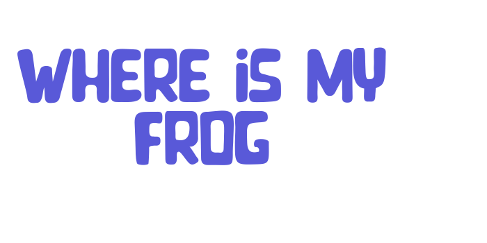 Where is my Frog Font