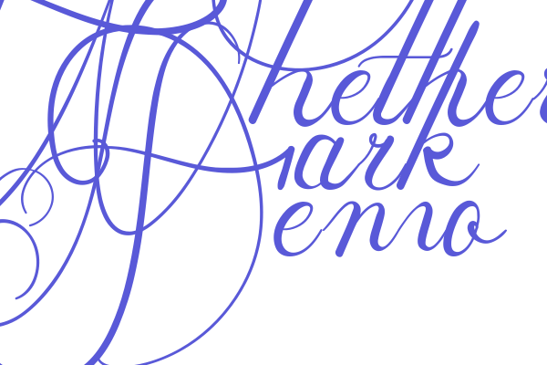 Whether Fark Demo Font