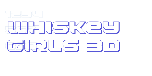 Whiskey Girls 3D font free