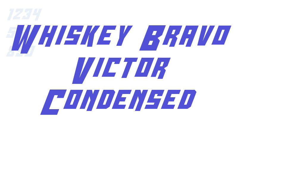 Whiskey Bravo Victor Condensed-font-download