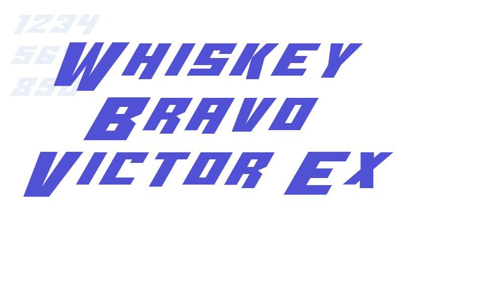 Whiskey Bravo Victor Ex-font-download