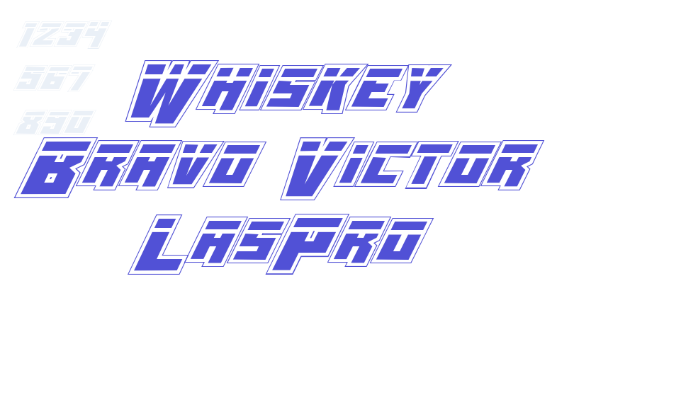 Whiskey Bravo Victor LasPro-font-download