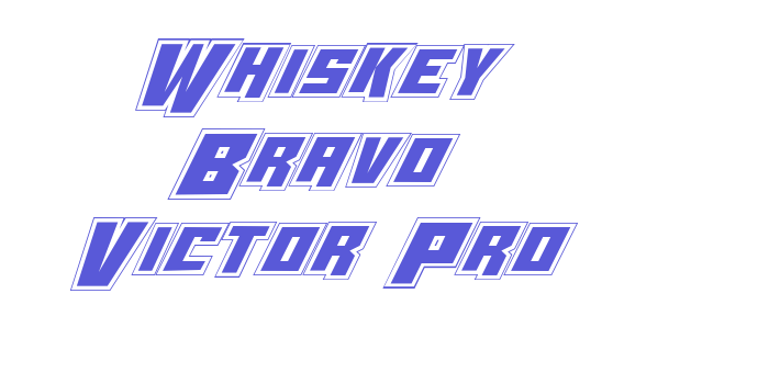 Whiskey Bravo Victor Pro Font Download