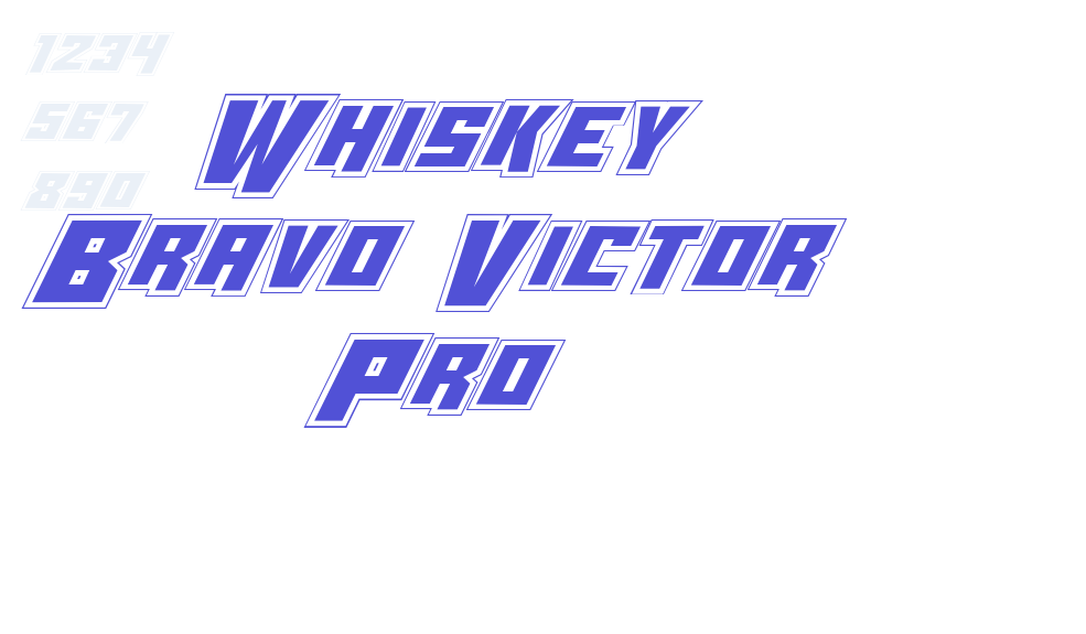 Whiskey Bravo Victor Pro-font-download