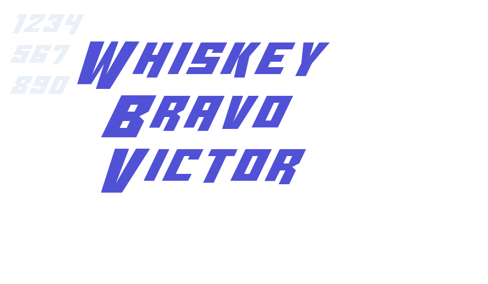 Whiskey Bravo Victor-font-download