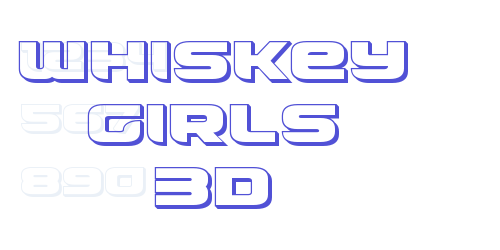 Whiskey Girls 3D-font-download