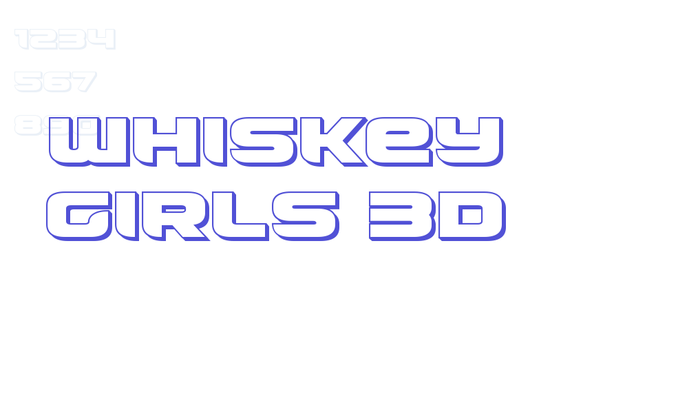 Whiskey Girls 3D-font-download