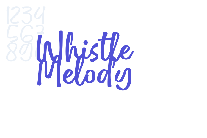 Whistle Melody font download