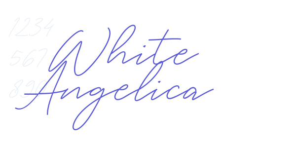 White Angelica font free