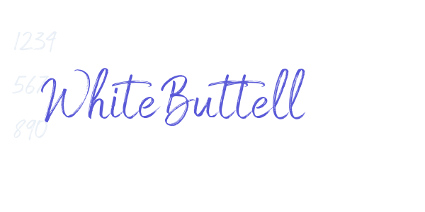 White Buttell font free