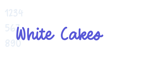 White Cakes font