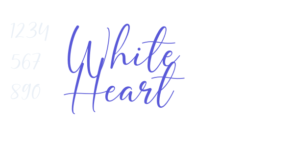 White Heart font free