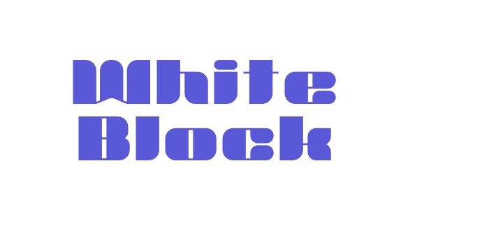 White Block Font Download