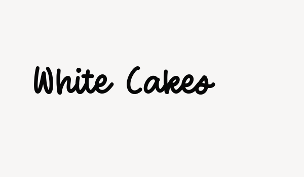 White Cakes Font