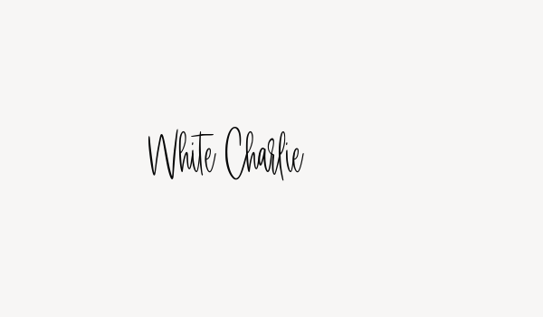 White Charlie Font