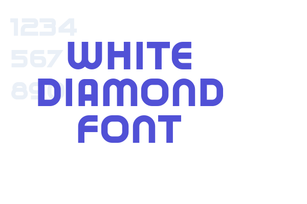 White Diamond Font