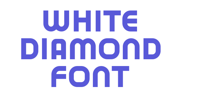 White Diamond Font Font