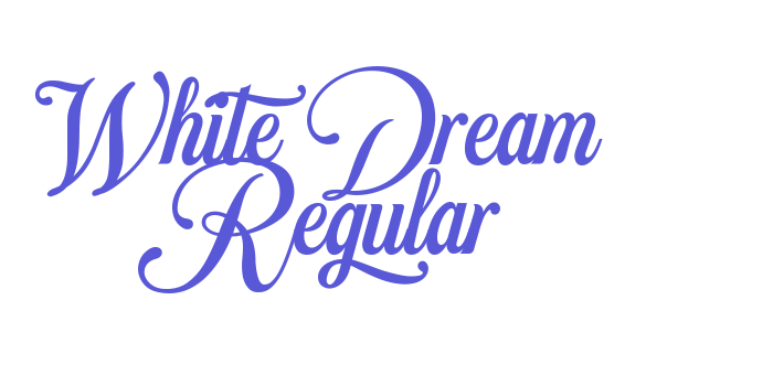 White Dream Regular Font Download