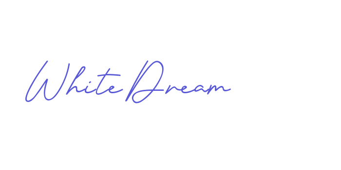 White Dream Font Download