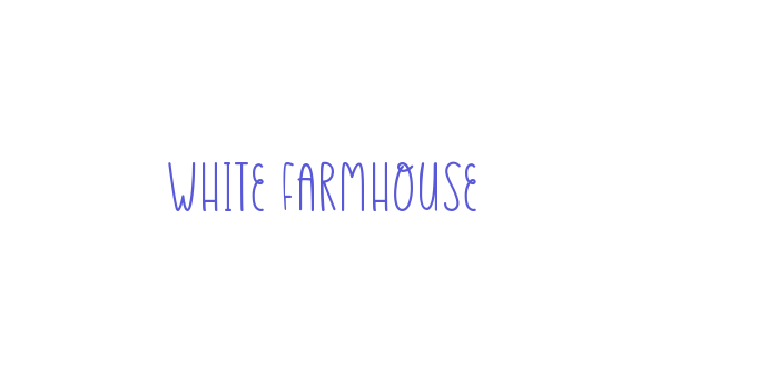 White Farmhouse Font Download