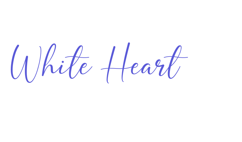 White Heart Font