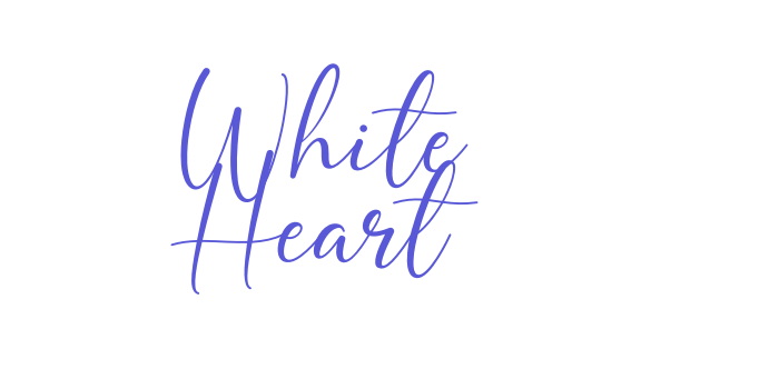 White Heart Font Download