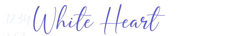 White Heart font