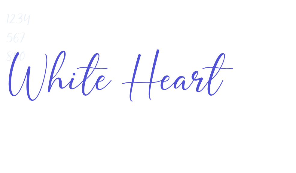 White Heart-font-download