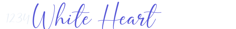 White Heart font