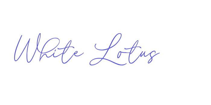 White Lotus Font Download