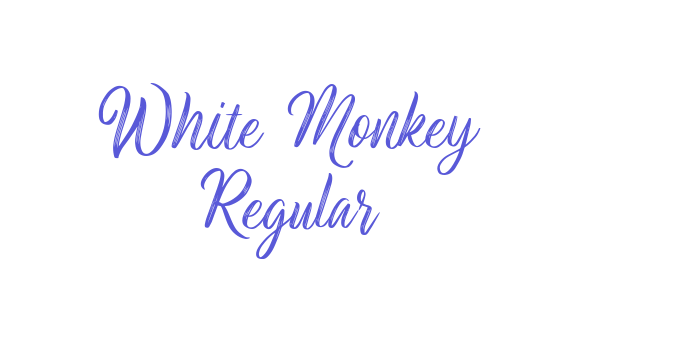 White Monkey Regular Font Download