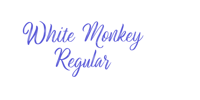 White Monkey Regular Font