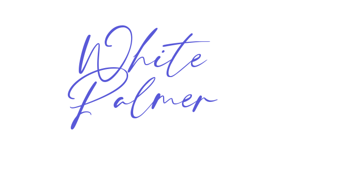 White Palmer Font Download