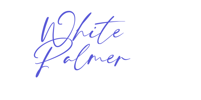 White Palmer Font